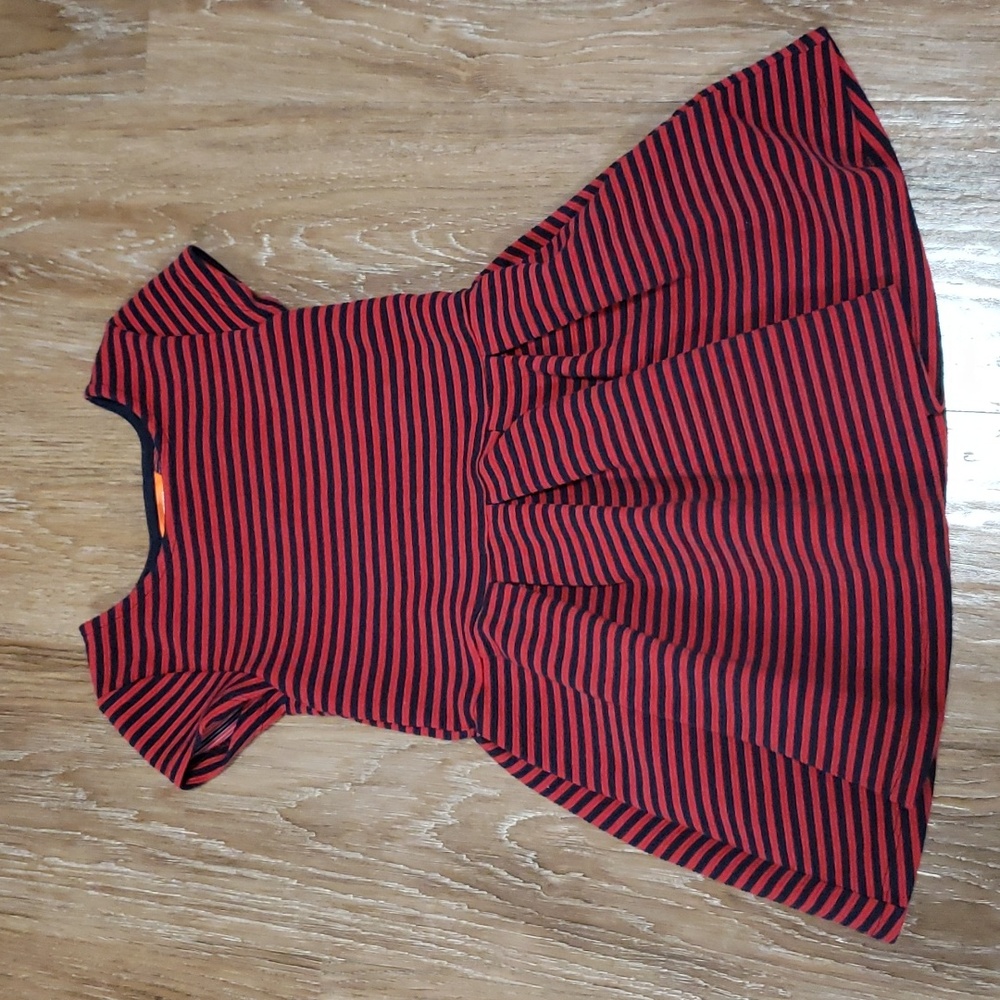 (4yrs) Joe Fresh Toddler Girl's Striped Academia Occasion Fit & Flare Midi